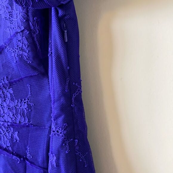 X BY NBD-Burna Lace Ruched Long Sleeve Mini Dress - Picture 13 of 15